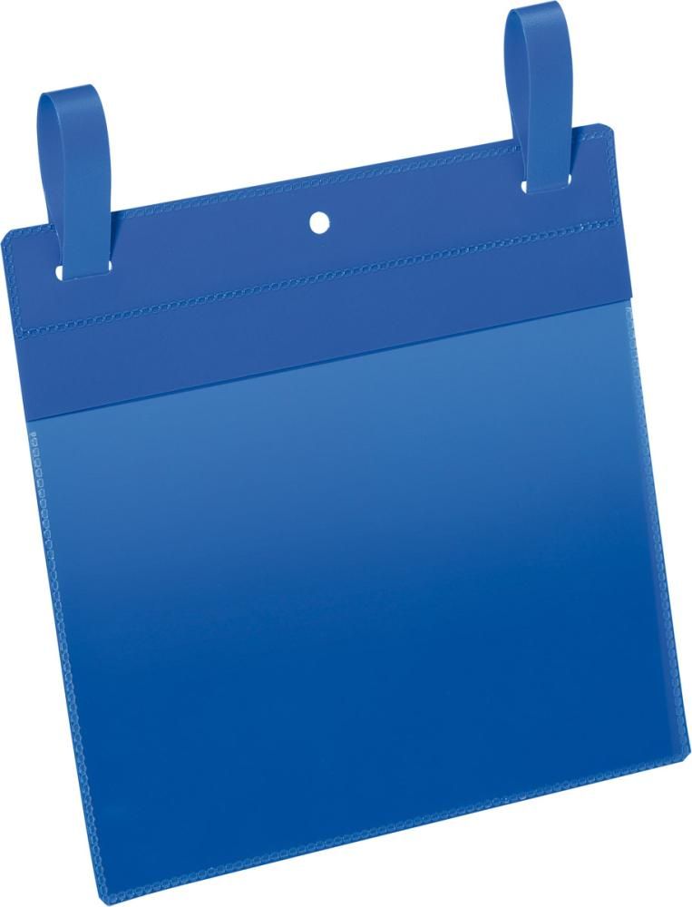Dokumententasche B210xH148 mm A5 quer blau mit Lasche VE 50 Stück