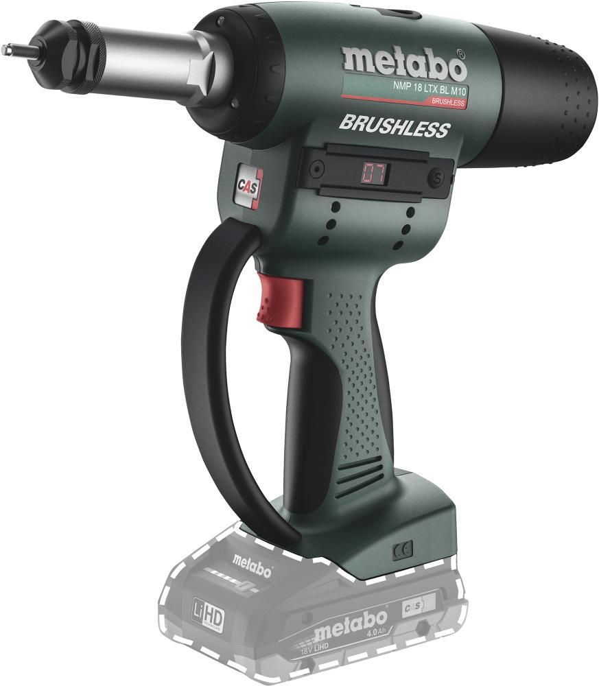 Akku-Nietmutternpis. soloNMP 18 LTX BL M10 Metabo ohne Akku ohne Ladegerät metaBOX