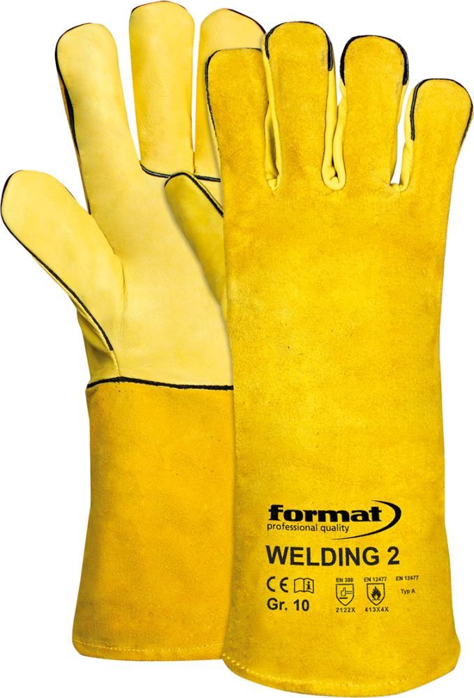 FORMAT Schweißer- und Hitzeschutzhandschuhe, Gr. 10