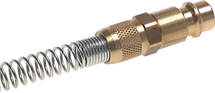 Kupplungsstecker (NW7,2) 6x4mm Schlauch m. Knickschutz