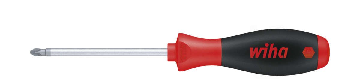 Wiha Schraubendreher SoftFinish® Pozidriv mit Rundklinge PZ2 x 100 mm (00772)