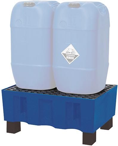 Auffangwanne PE 60 l m. Füßen u. PE-Giro ASECOS
