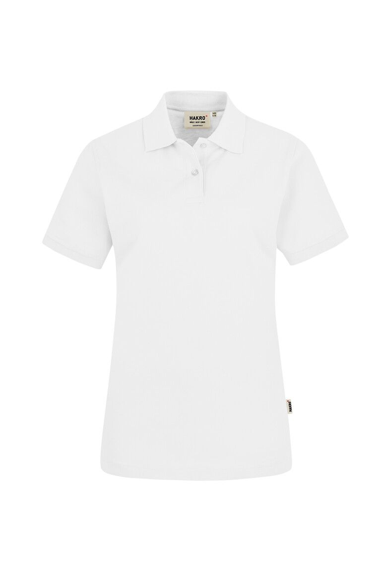HAKRO Damen Poloshirt Top weiß, XS