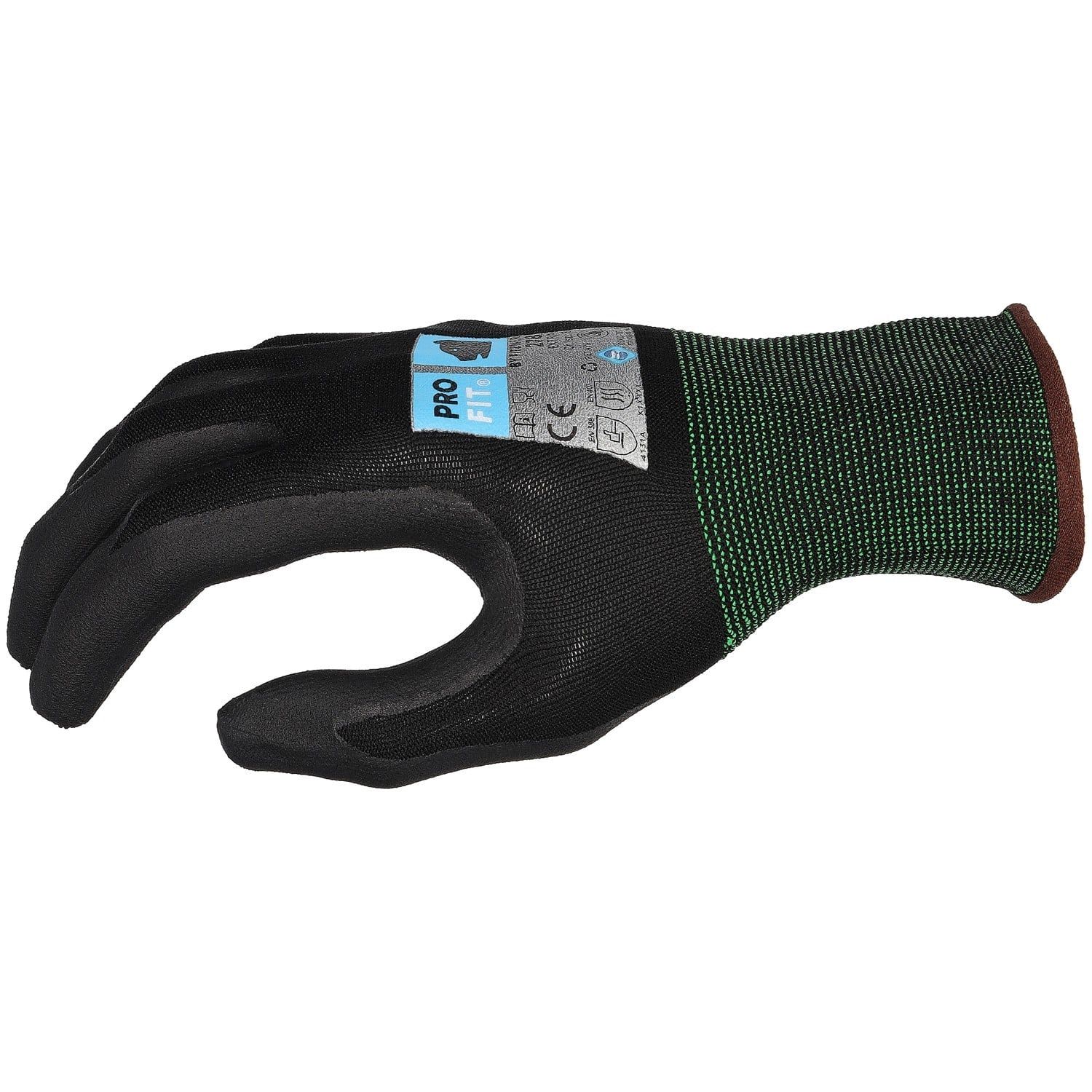 Nitril Handschuhe "Extra",Nitrilschaum, schwarz/schwarz 10