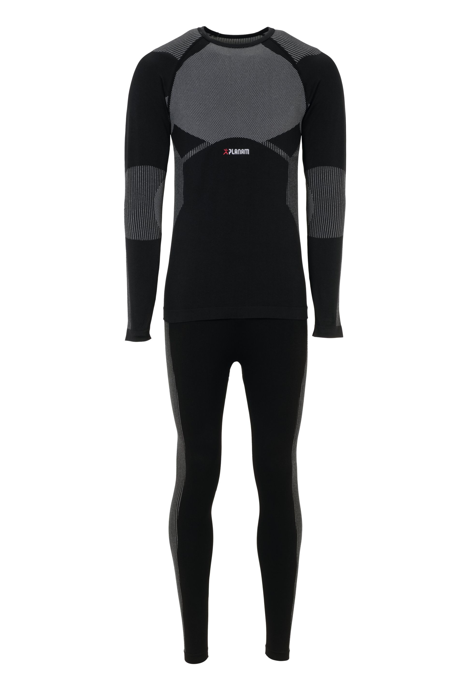 Planam Set Fit 250 g/m² Funktionsunterwäsche schwarz Gr. S/M