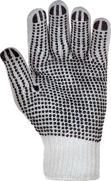 Strickhandsch.,einseitig genoppt, PES, Gr. 11