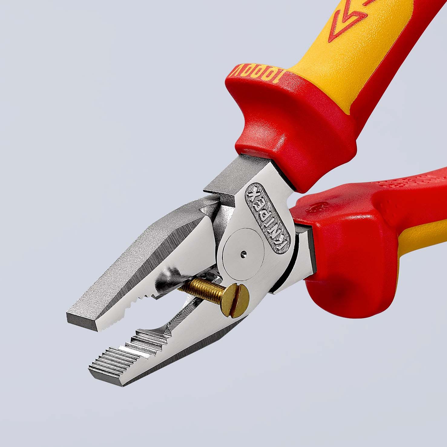 KNIPEX Kraft-Kombizange isoliert mit Mehrkomponenten-Hüllen,