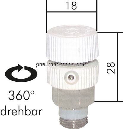 Ablassventil / Entlüftungsventil, G 1/8", PN10