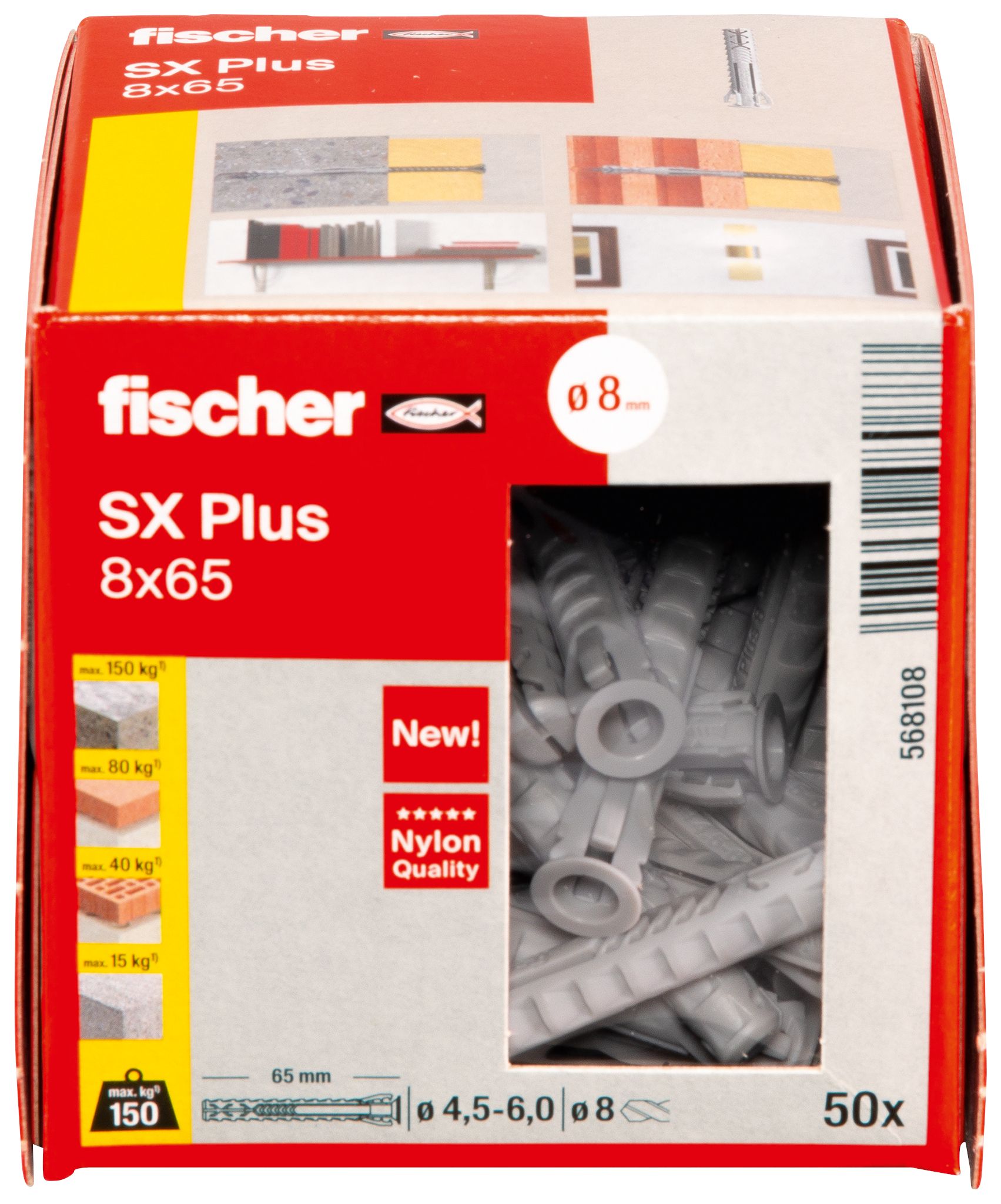 Fischer Dübel SX Plus 8x65