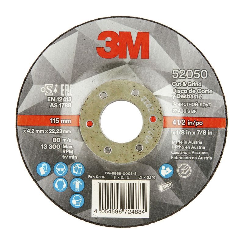 3M™ Cut and Grind Schruppscheibe, T27,