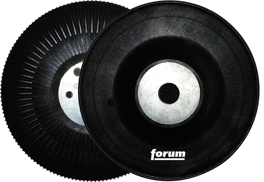 FORUM Gummistützteller 125mm/M14 gerippt
