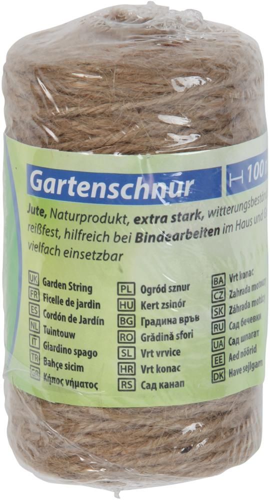Gartenschnur Classic L= 100 m Jute natur Ø 2mm