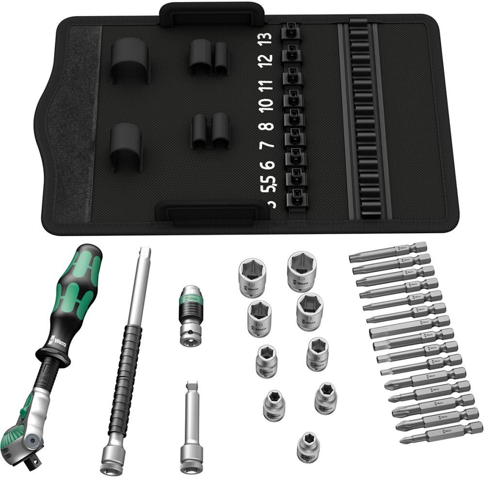 Wera Steckschlüssel-Garnitur 1/4" ZYKLOP speed