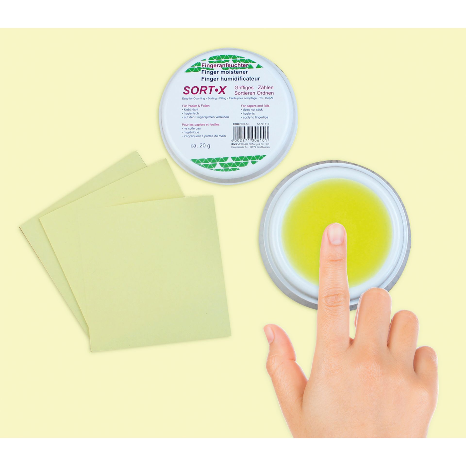Fingeranfeuchter Sortex 20g