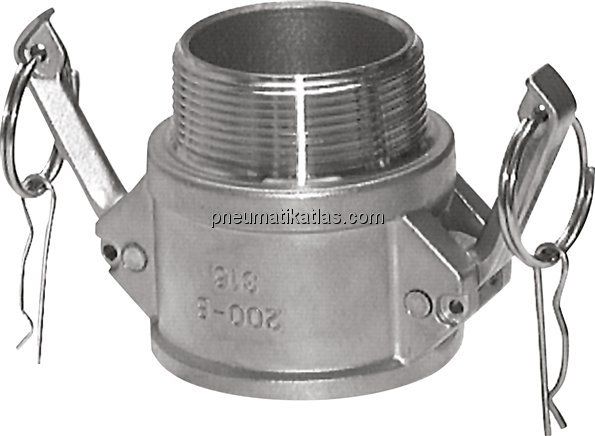 Kamlock-Kupplung (B) R 1/2"(AG), Edelstahl (1.4408)