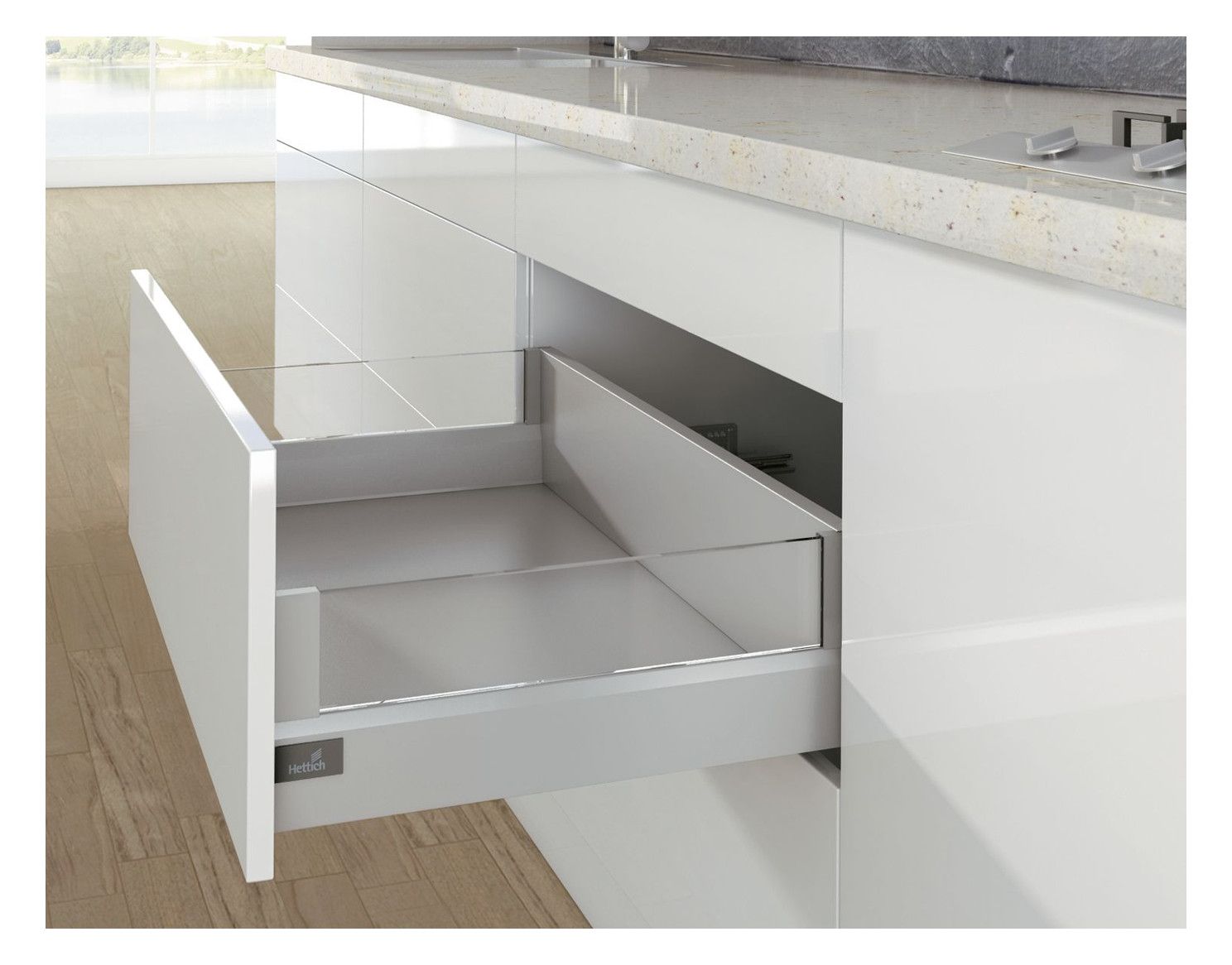 HETTICH ArciTech DesignSide Glas 92 mm / 270 mm