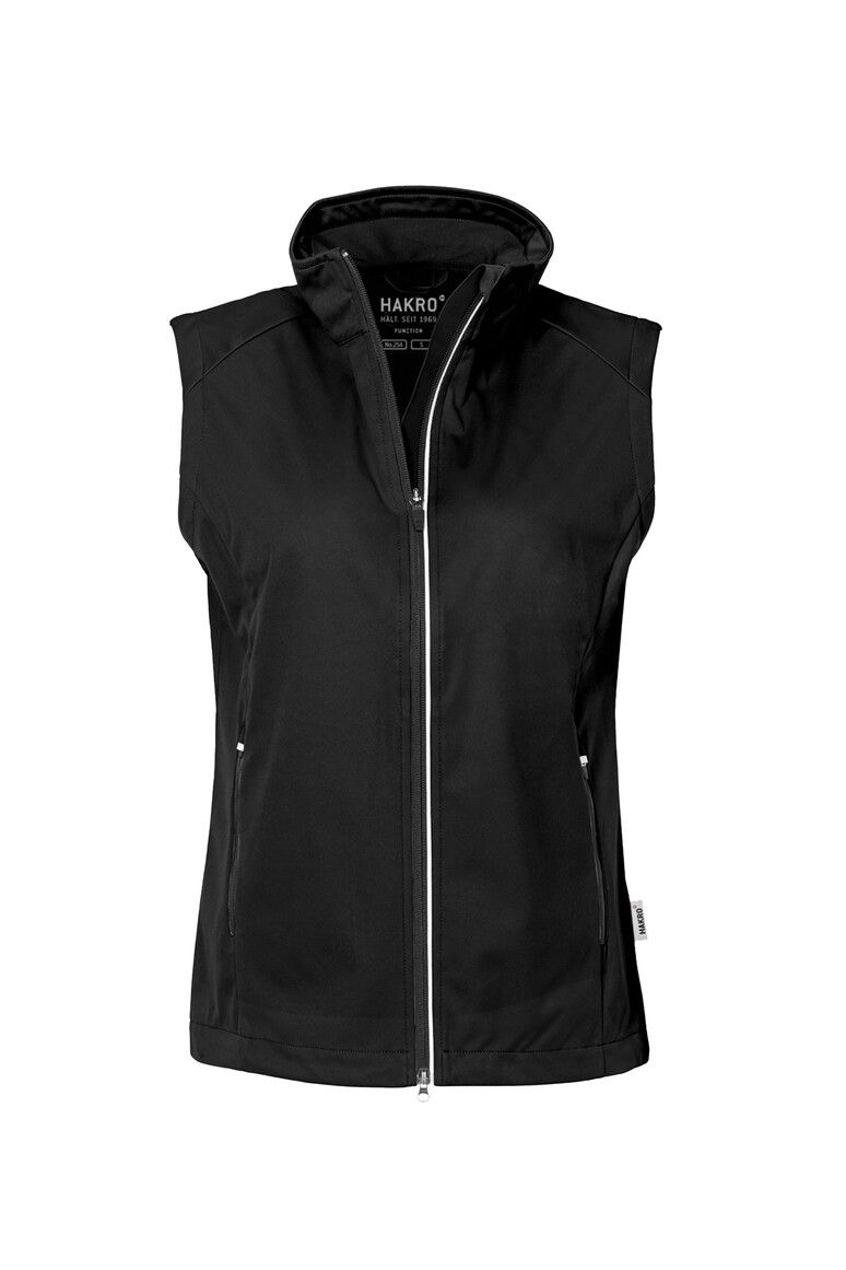 HAKRO Damen Light-Softshellweste schwarz, XS