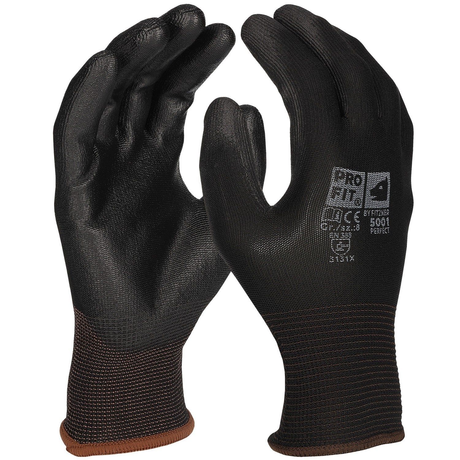 PU Handschuh "Perfect",schwarz 10