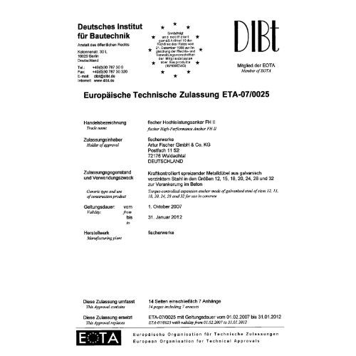 Hochleistungsanker FH II 12/15 SK
