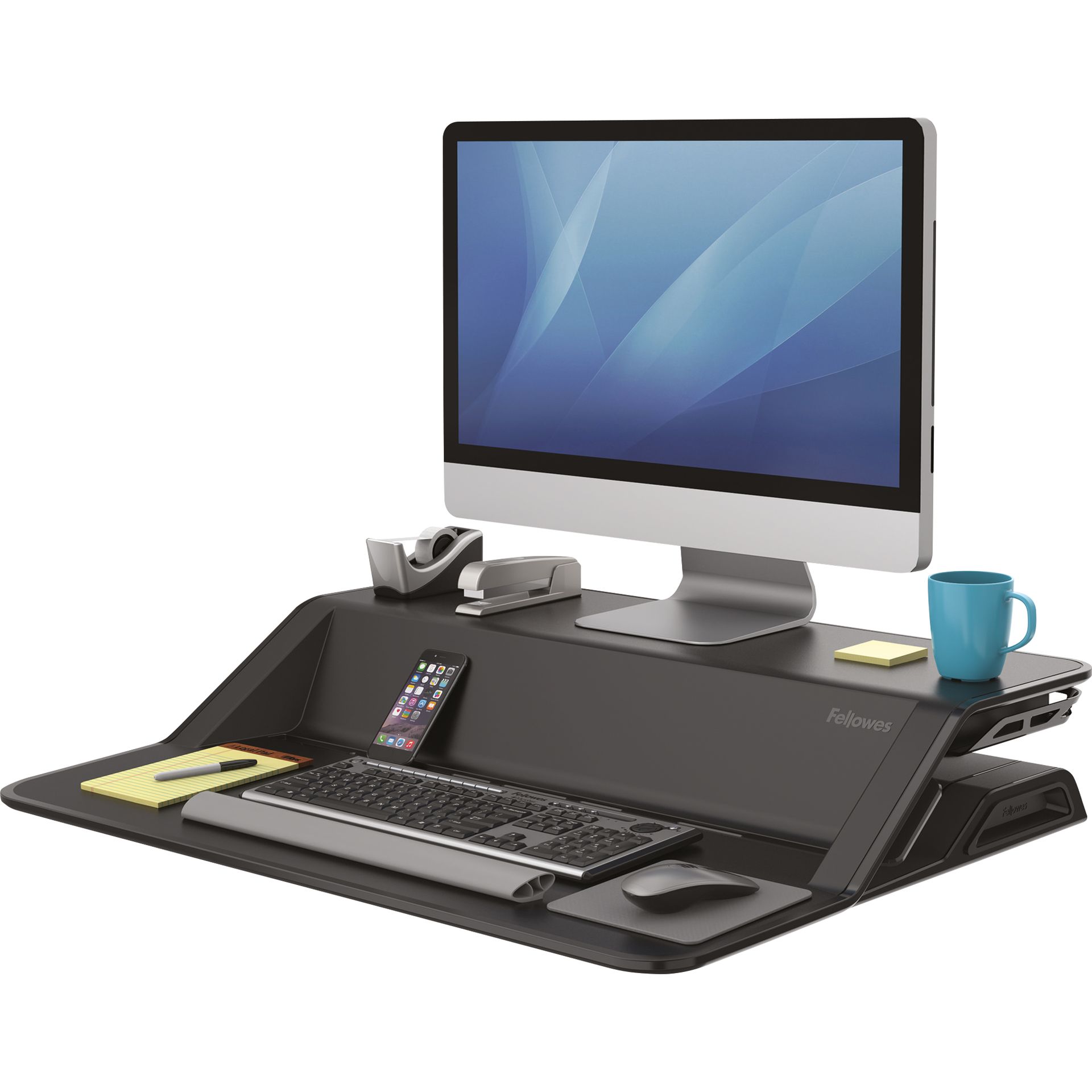 Sitz-Steh-Workstation Lotus schwarz