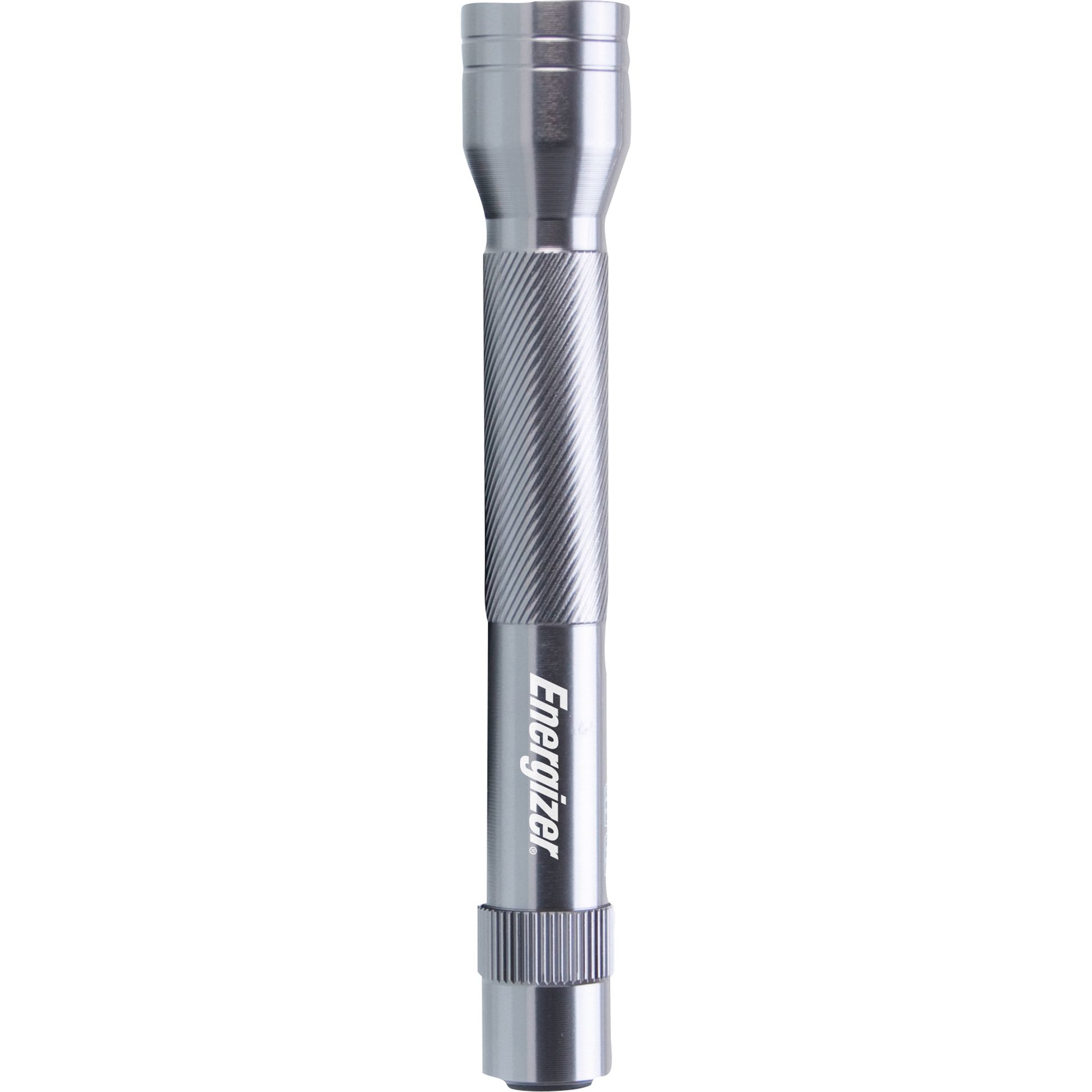 Taschenlampe Metall LED +2AA silber