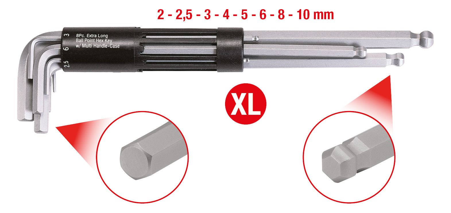 KS Winkelstiftschlüsselsatz XL, 3in1