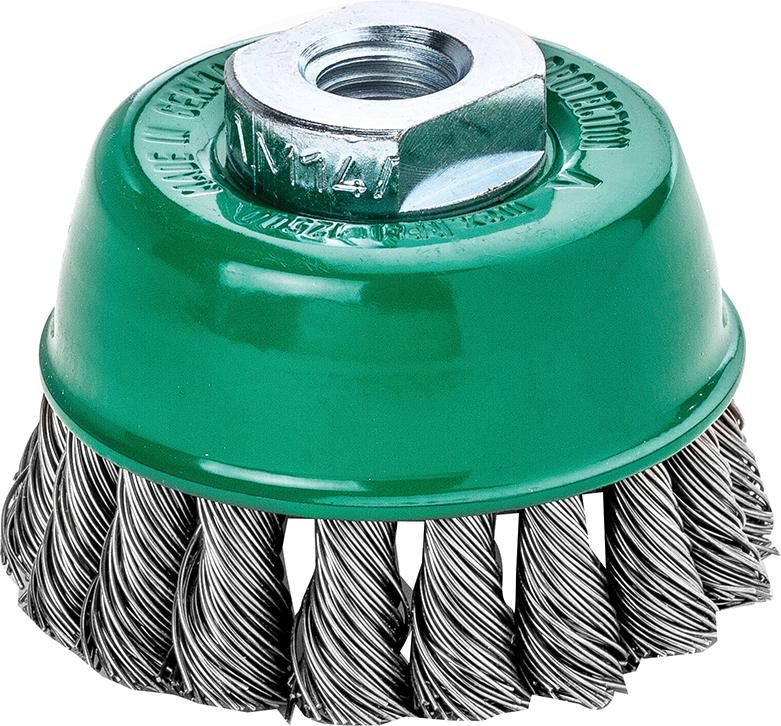 Topfbürste Edelstahl gezopft 65x0,35mm Lessmann