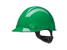 3M™ Schutzhelm, Uvicator, Ratschenverschluss, nicht belüftet, 440 V, Kunststoffschweißband, Grün G3001NUV-GP