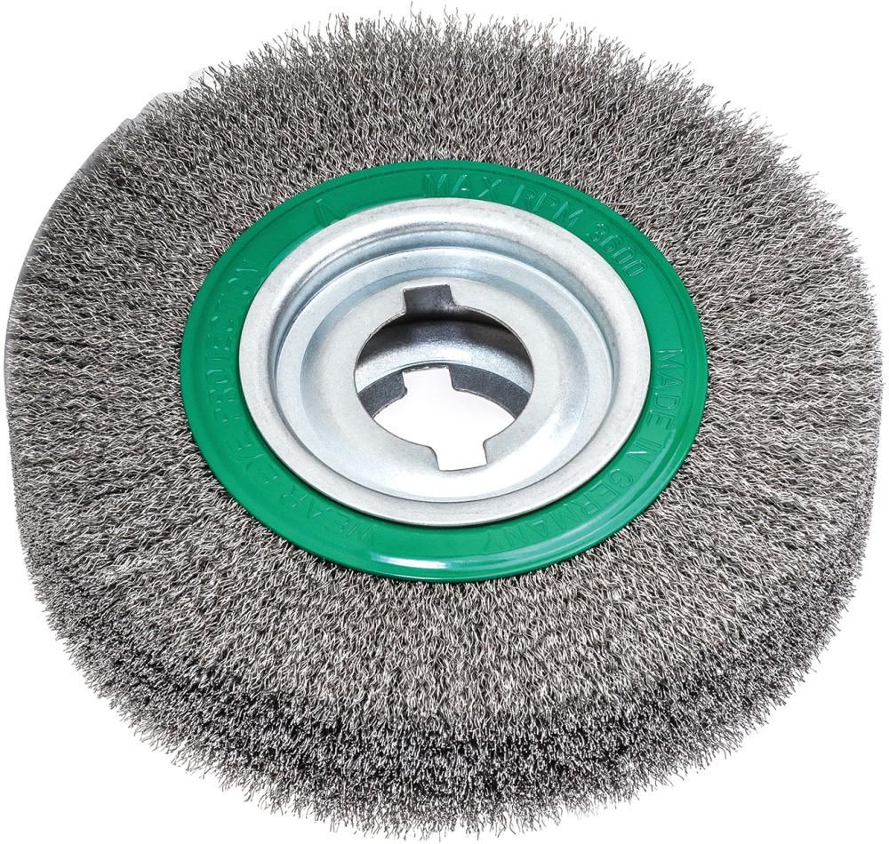 Rundbürste rostfrei 250x60mm, gewellt 0,35mm Lessmann
