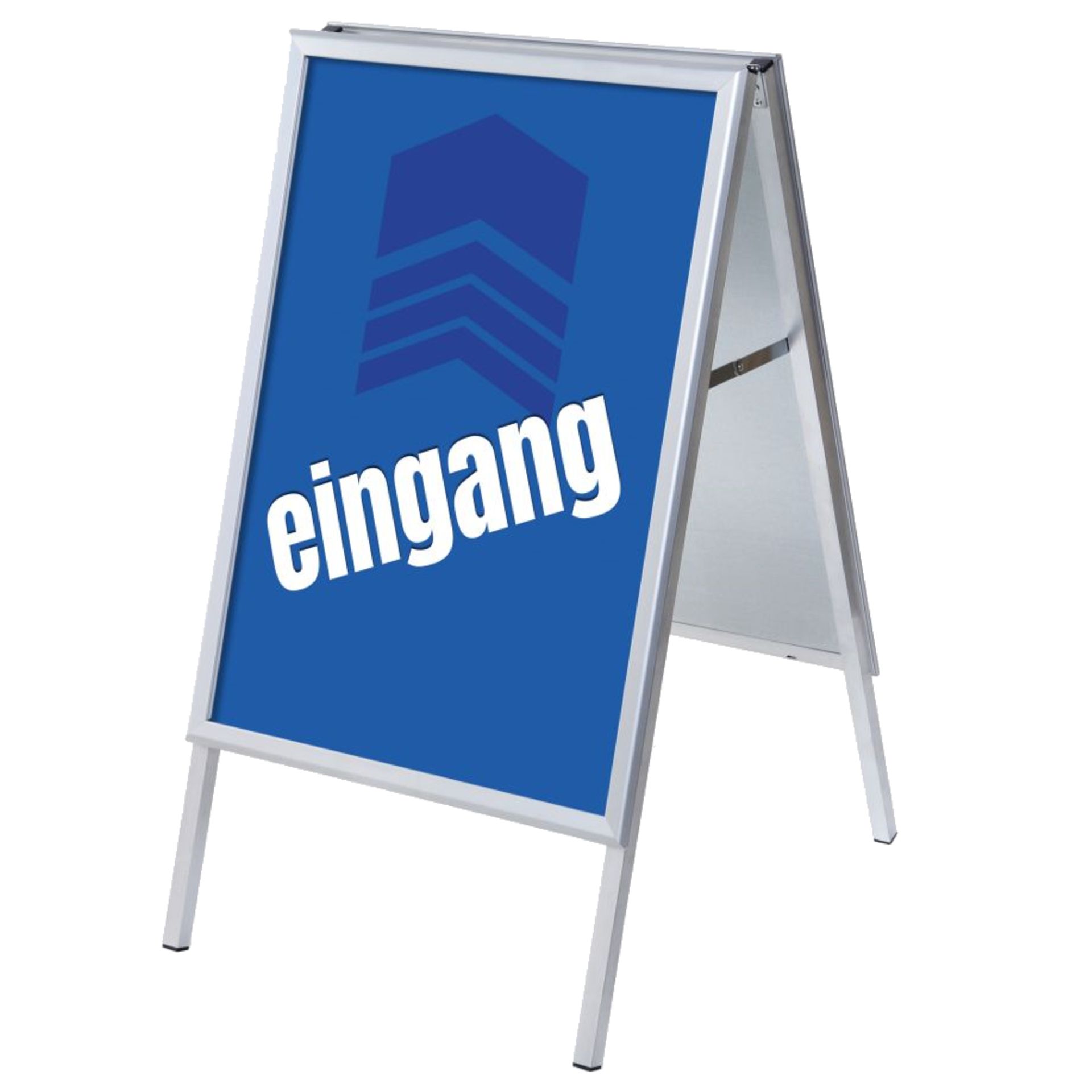 Kundenstopper A1 Set Eingang bl deutsch