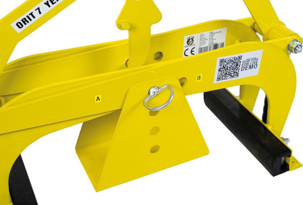 Versetzzange H 360 Greifbereich: 0 - 360mm Pulverlackiert Gelb