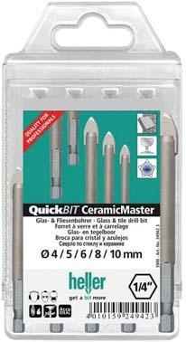 heller Glasbohrer-Satz CeramicMaster 5-teilig
