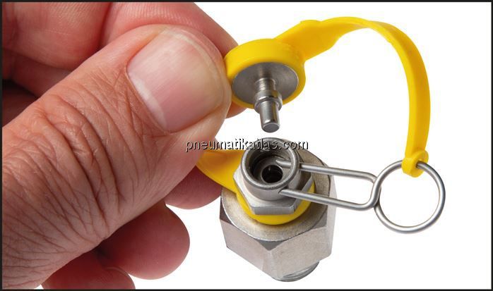 Steck-Messanschluss, 6mm-Rohrstutzen