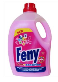 Feny fein 4 Liter, ideal für Fein- und Buntwäsche, wirksam ab 20° bis 60°Cichen Griff-Flasche