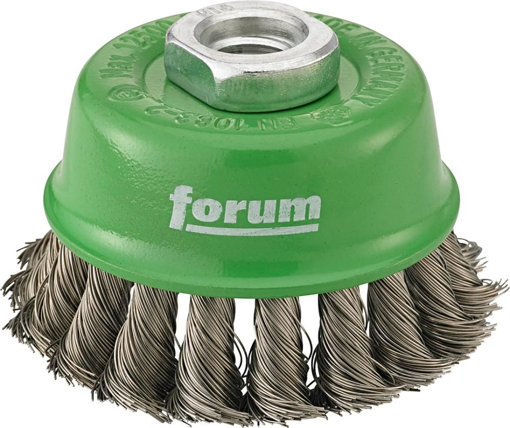 FORUM Topfbürste rostf. M14 65x0,35mm gezopft