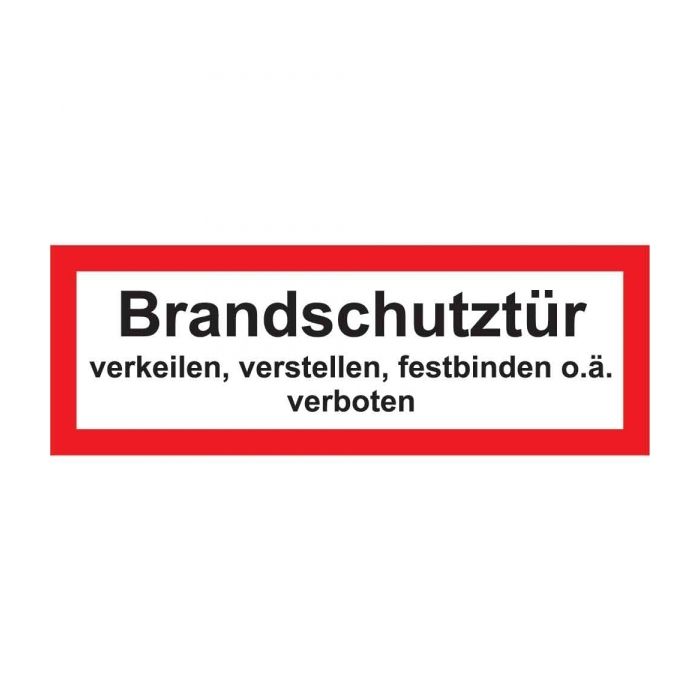 Brandschutzschild 148x52mm
