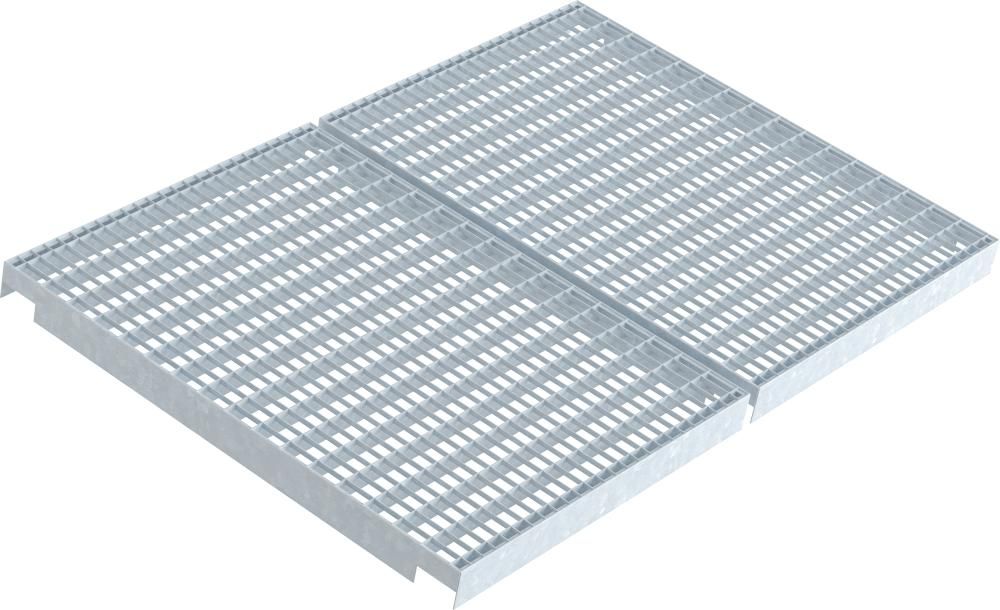 Gitterrostfach B1830 x T1110 mm verzinkt