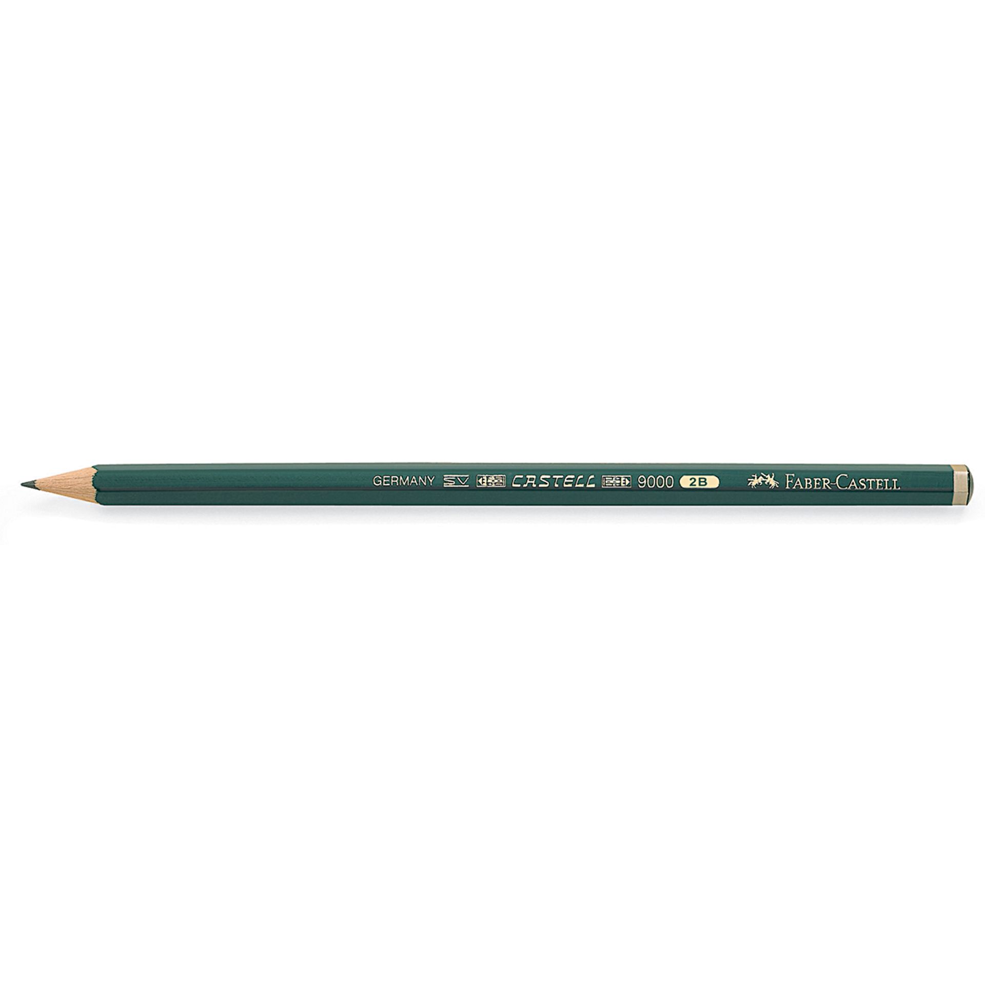 Bleistift CASTELL 9000 2B dunkelgrün