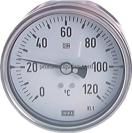 Bimetallthermometer, waagerecht D63/-50 bis +50°C/63mm