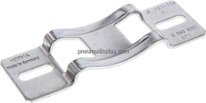 Konsole für Schlauchschellen bis 25mm, Rohr 101 - 118mm