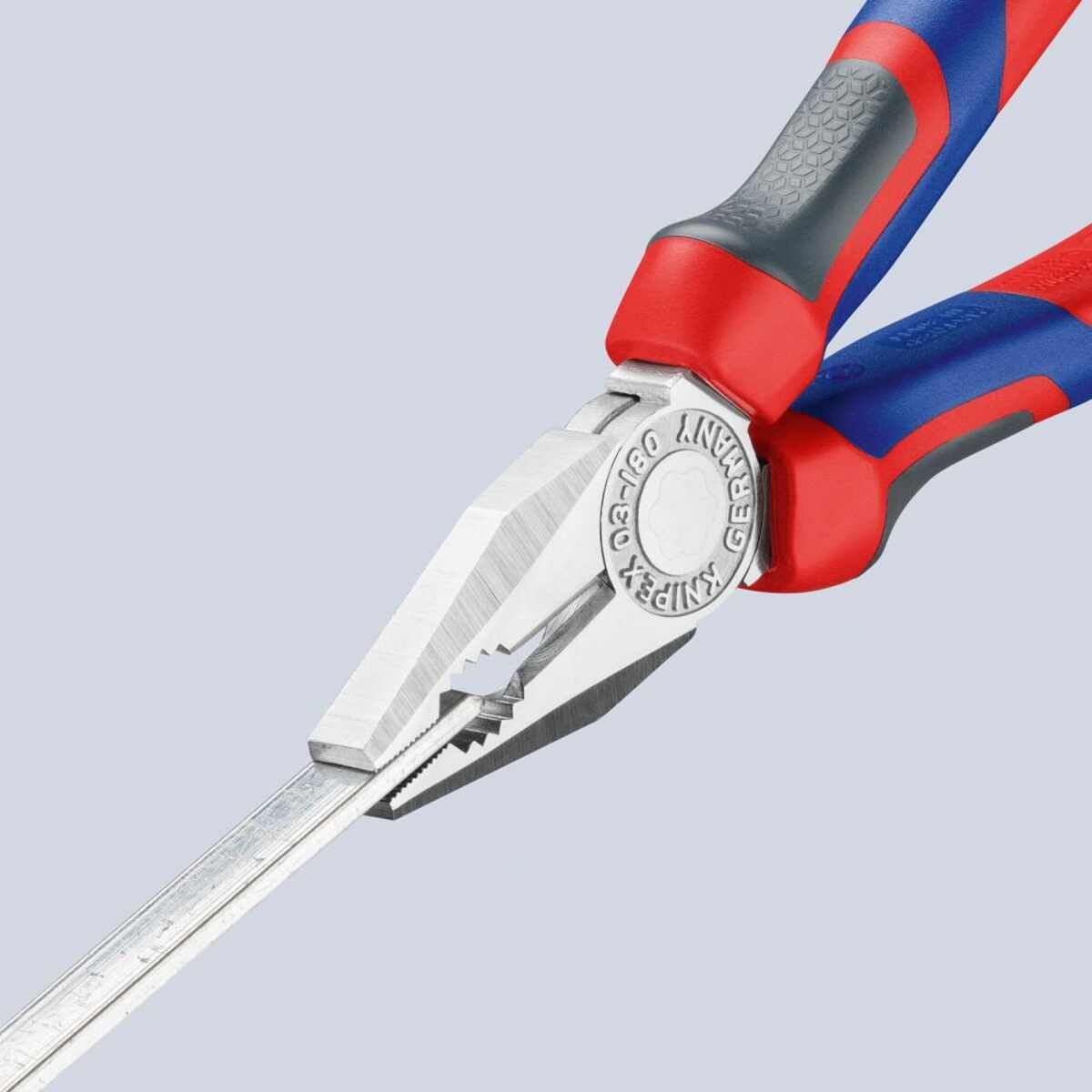 Kombinationszange verchromt mit Mehrkomponenten-Griffen 160mm KNIPEX