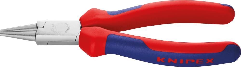 Rundzange verchromt mit Griffen mit PVC-Überzug 140mm KNIPEX