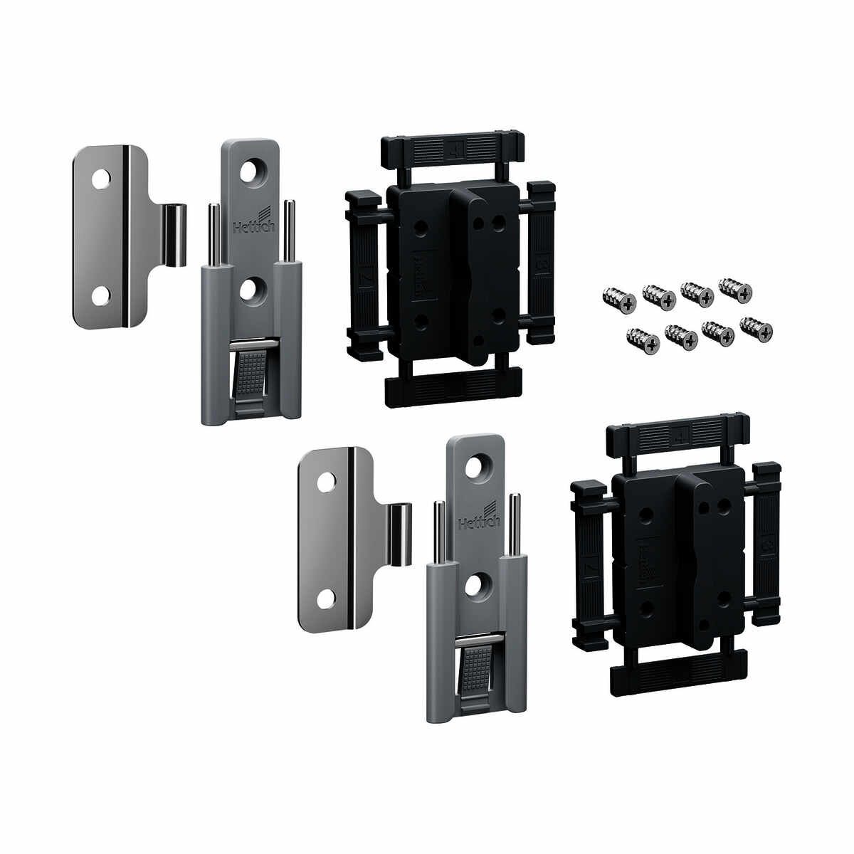 MS-Set WLL PC Schnellm. stand. 2x, grau