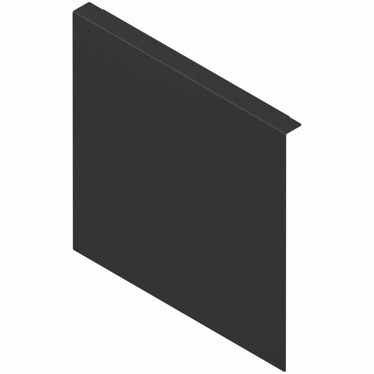 AMBIA-LINE Holzrückwandadapter, für LEGRABOX/MERIVOBOX Frontauszug Höhe F, Stahl, carbonschwarz matt