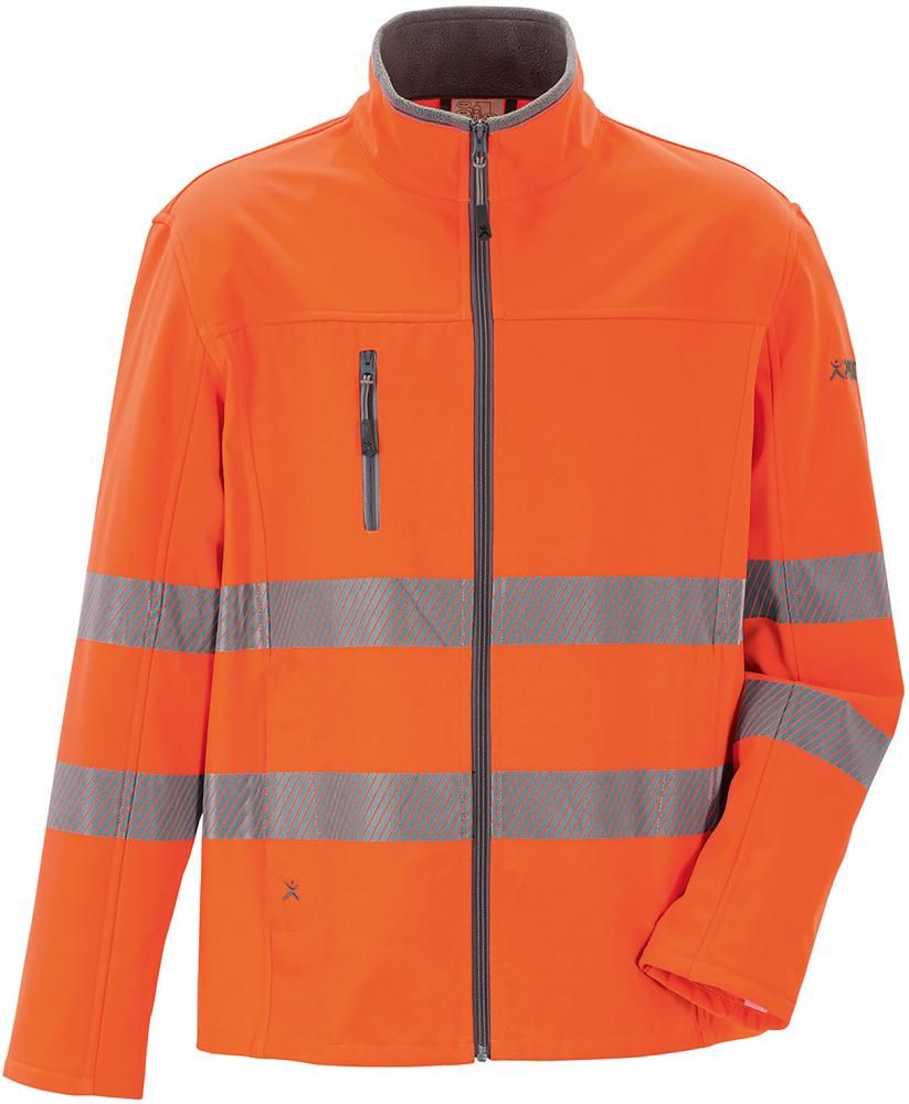 Planam Norit Herren-Warnschutz-Arbeitsjacke, Warnorange, Gr. 54