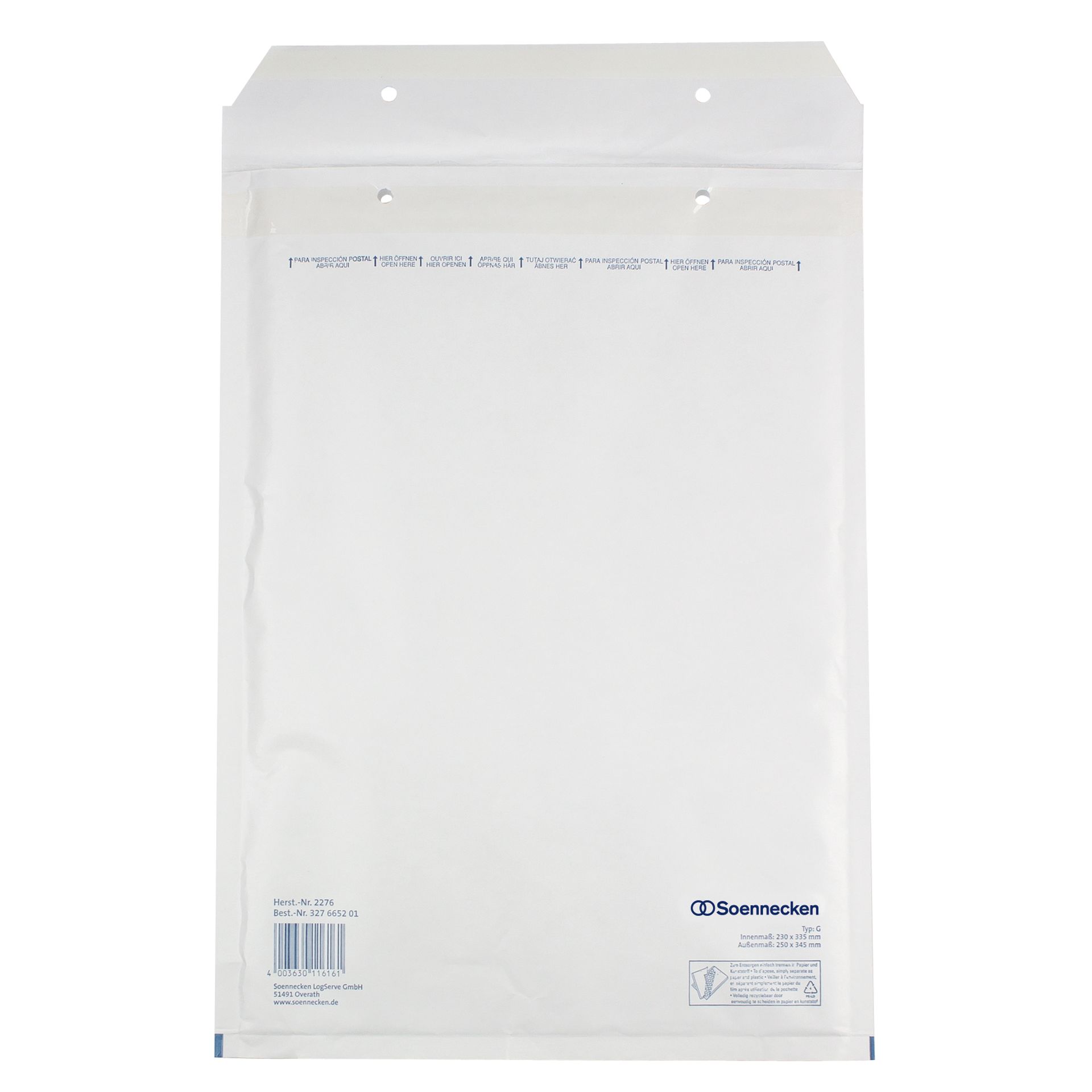 Luftpolstertasche G/4 230x335mm hk ws 5 St./Pack.