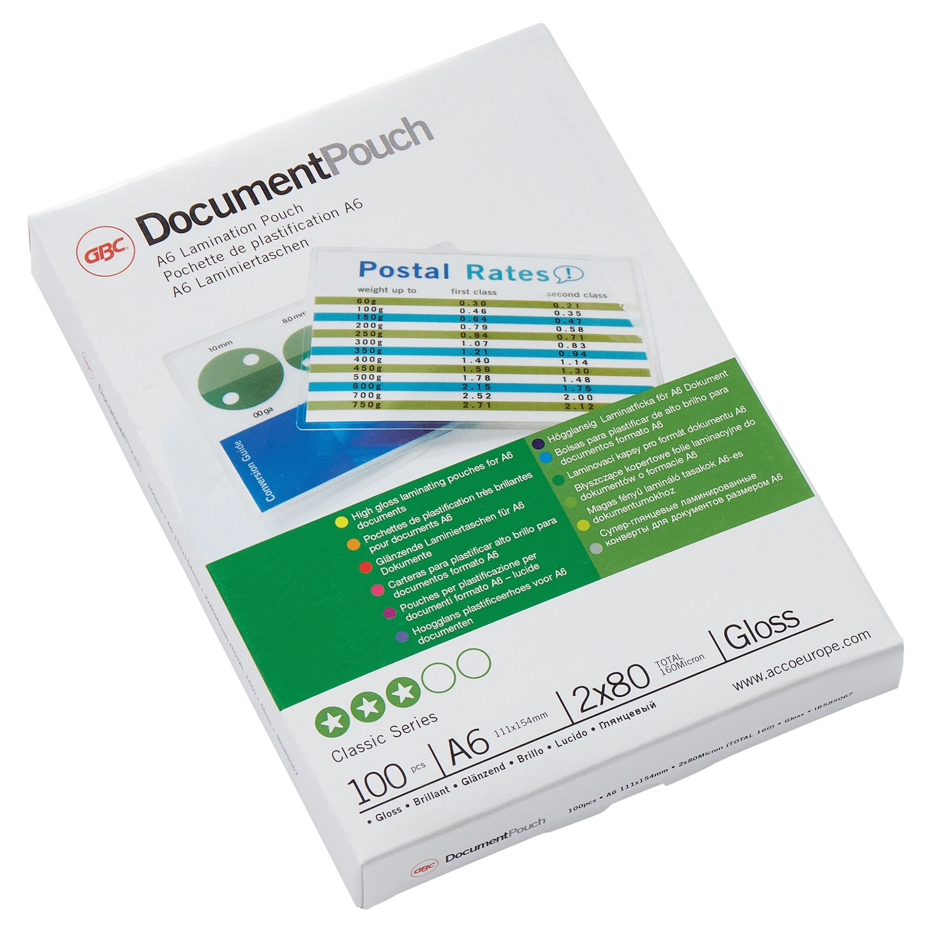 Folientasche DocumentPouch DIN A6 80mic 100 St./Pack.