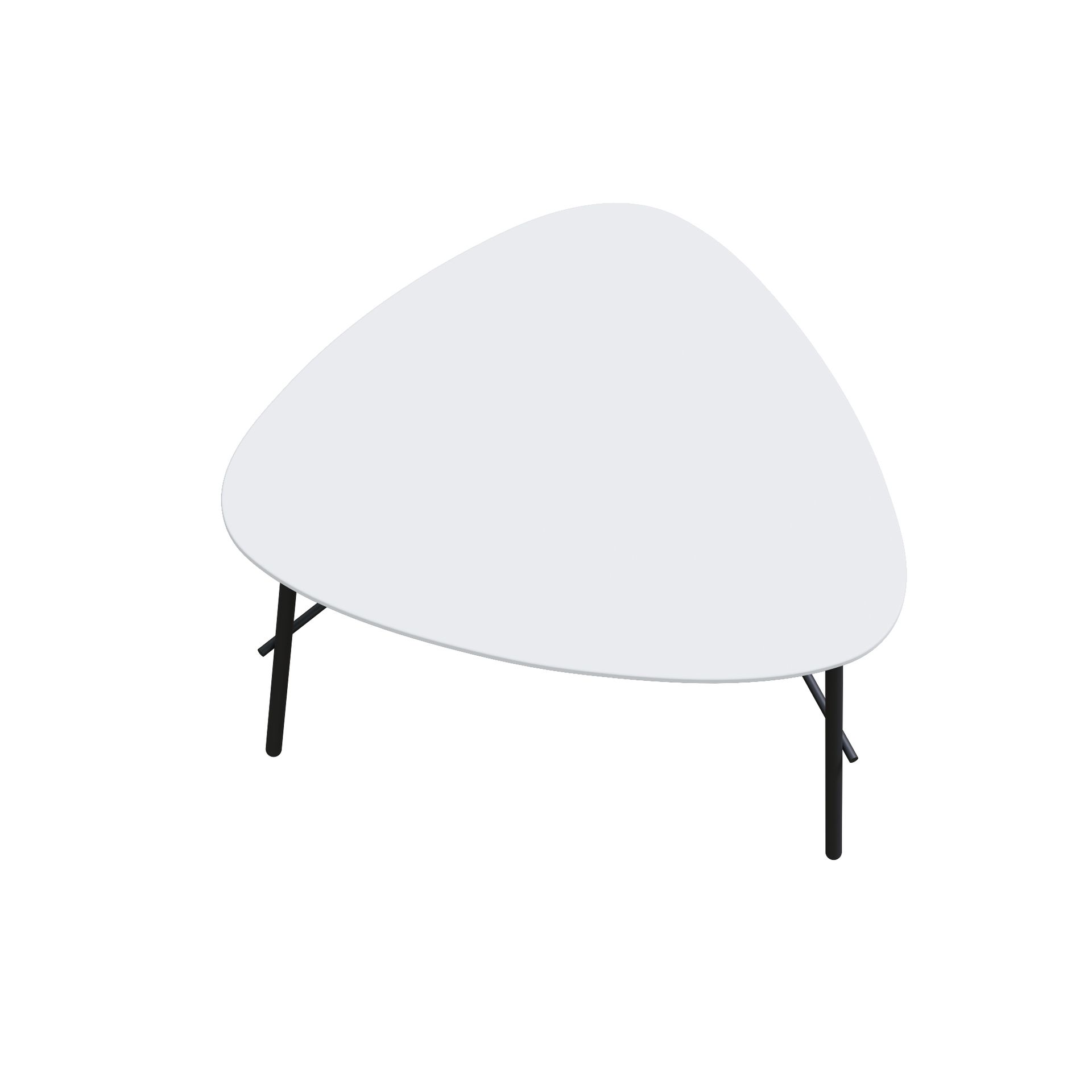 Beistelltisch Lazy 50x60cm sw/ws