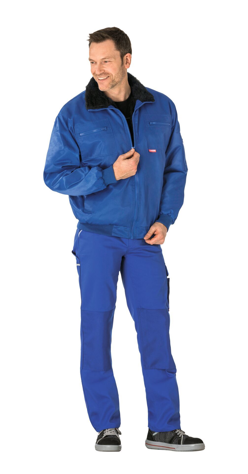 Planam Gletscher Piloten Jacke Outdoor kornblumenblau Gr. S