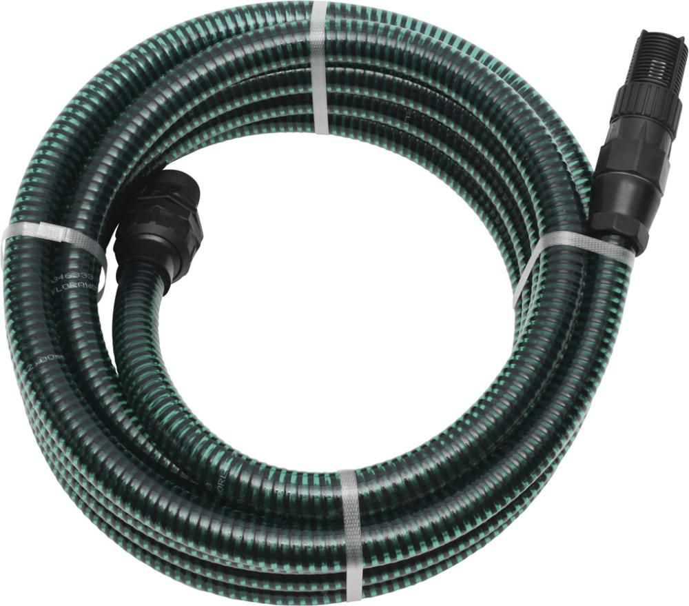 Schlauchgarnitur 4m,1" PVC-Armatur,grün